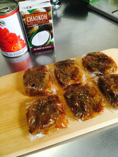 カレーの下ごしらえ